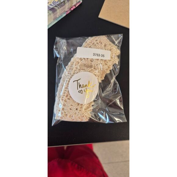 Lace,Vintage Ecru Cotton Cluny Edging lace 1.25" wide x 3 2/3 yds - Picture 3 of 3